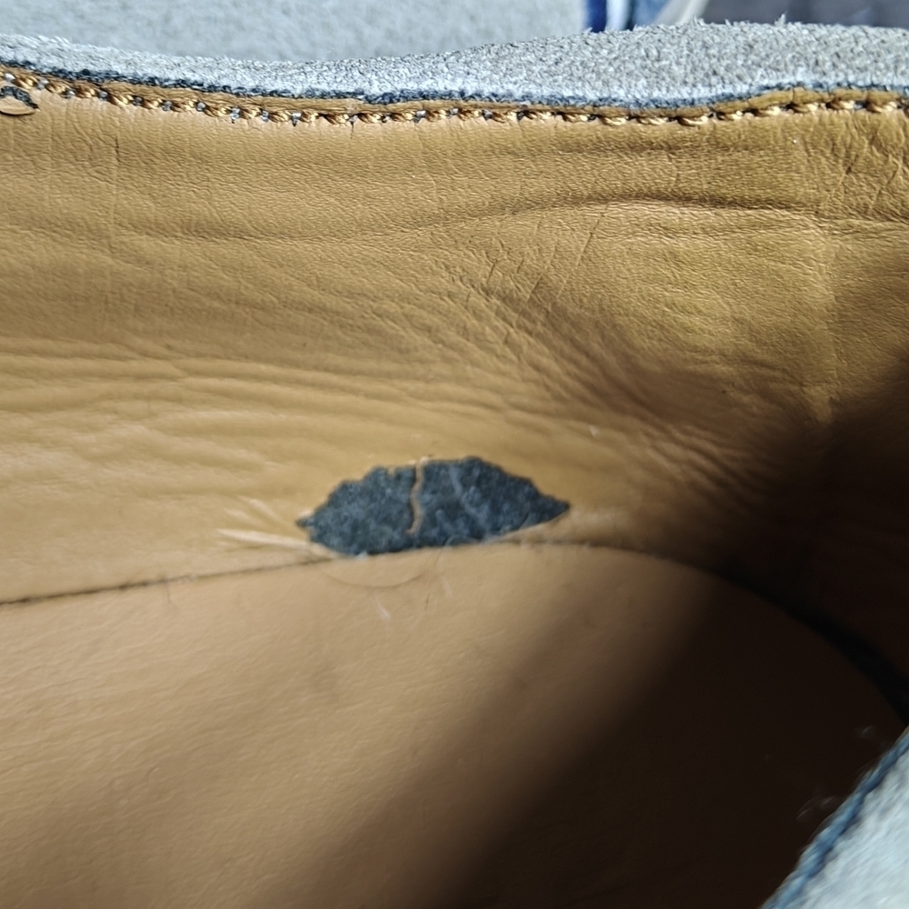 Lacoste Sevrin 7 Suede Leather Casual Boat Shoes Gray Blue Men's Size 11 - Picture 8 of 10